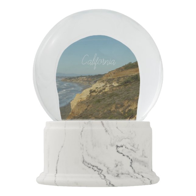California Coastline Scenic Travel Landscape Snow Globe (Front)