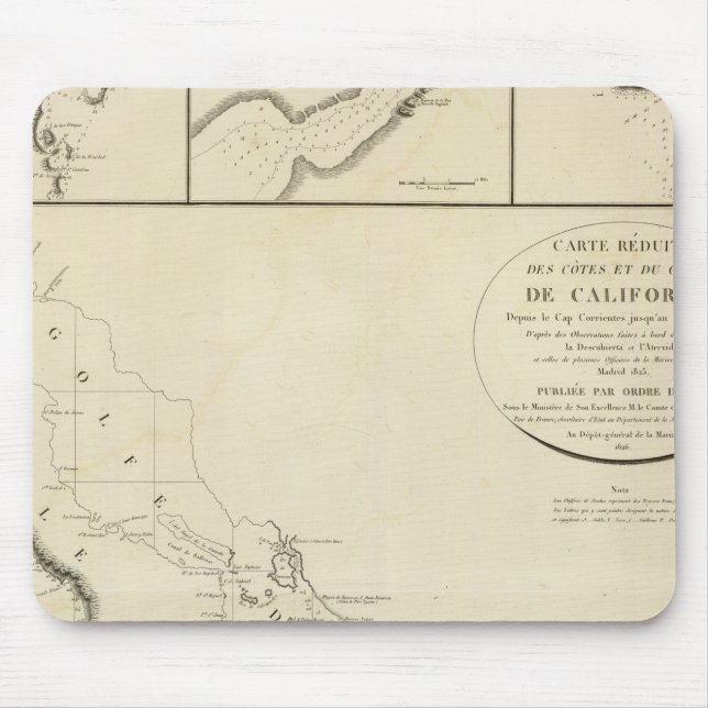California coasts mouse mat (Front)