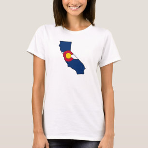 California Colorado flag womens flowy top shirt