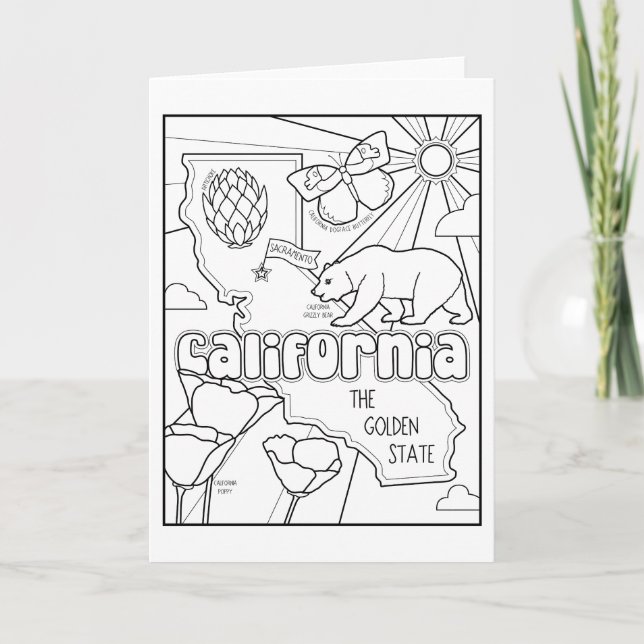 california colour me collage holiday card (Front)