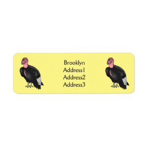California condor bird cartoon illustration