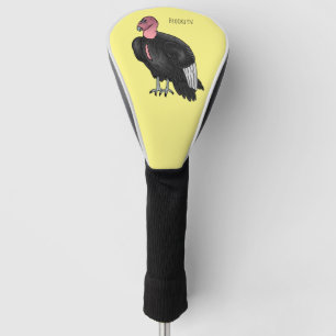 California condor bird cartoon illustration golf head cover