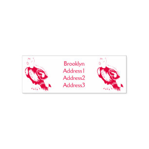 California condor bird cartoon illustration  self-inking stamp