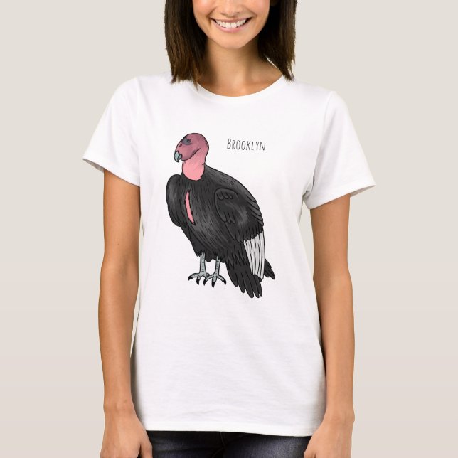 California condor bird cartoon illustration  T-Shirt (Front)