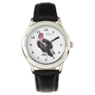 California condor bird cartoon illustration  watch
