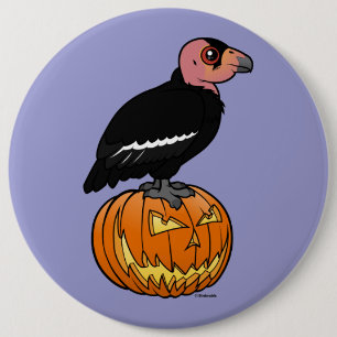 California Condor Halloween 6 Cm Round Badge
