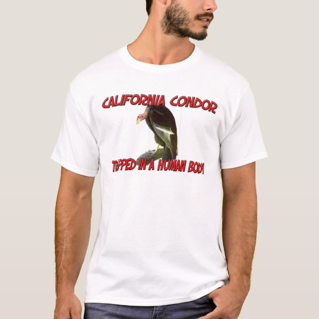 California Condor trapped in a human body T-Shirt (Front)