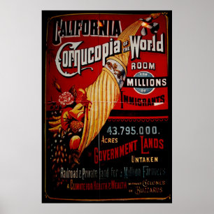 California Cornucopia of the World Poster