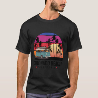 California Coronado Beach Retro Surfer T-Shirt