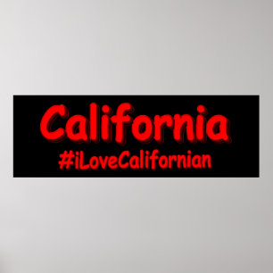 "California" Cute Design. Buy Now Poster