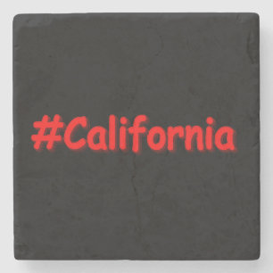 "#California " Cute Design. Buy Now Stone Coaster