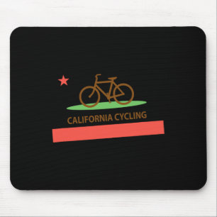 California Cycling Republic Flag Mountain Road Bik Mouse Mat