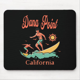 California Dana Point Ca Surfer Surfing Beach Fish Mouse Mat