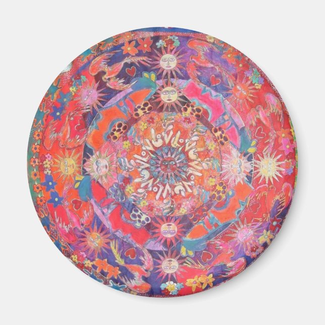 California Daz e Mandala Magnet (Front)