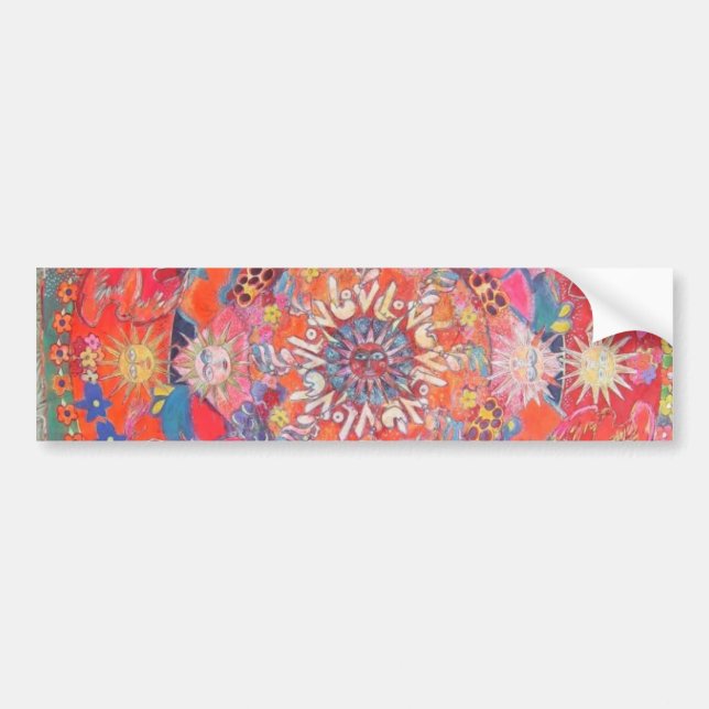 California Daze Mandala Bumper Sticker (Front)