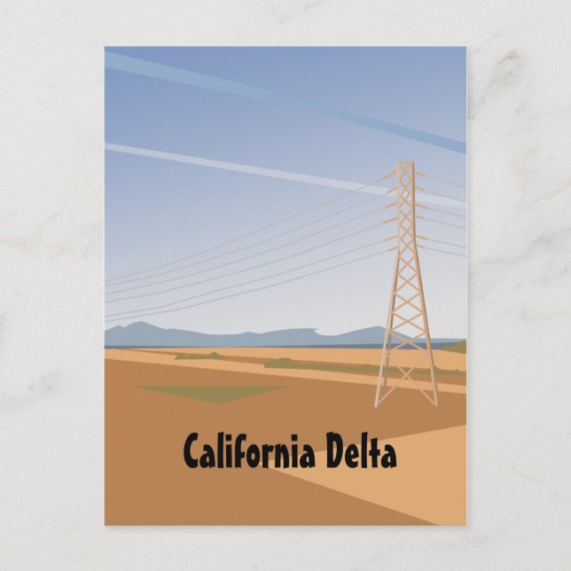 California Delta postcard (Front)