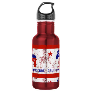 California Democrat Distressed 532 Ml Water Bottle