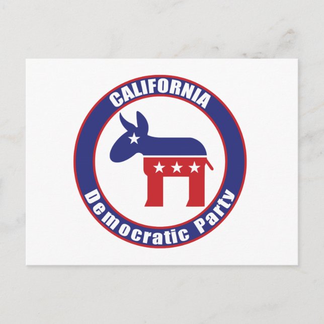 California Democratic Party Invitation Postcard (Front)