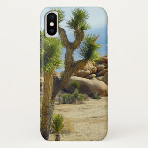 California Desert Succulents, Rocks & Clear Sky iPhone X Case
