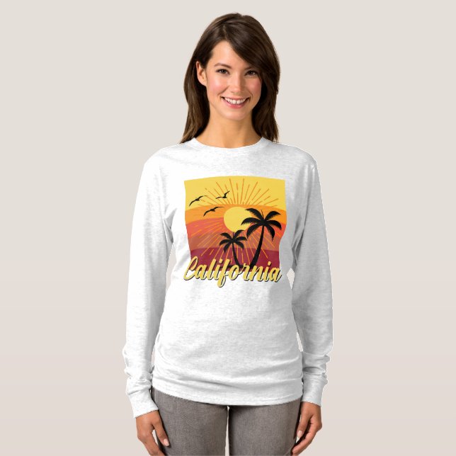 California Design - Basic Long Sleeve T-Shirt (Front Full)