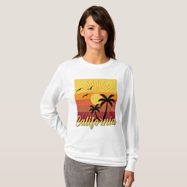 California Design - Basic Long Sleeve T-Shirt (Front Full)
