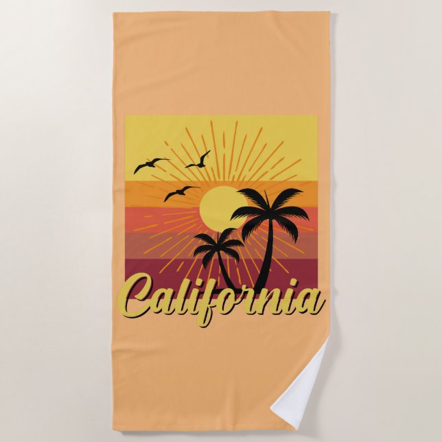 California Design - Beach Towel (Front)