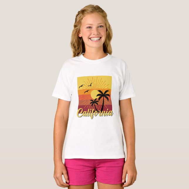 California Design - Girls' Basic T-Shirt (Front Full)