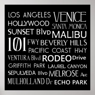 California Destinations Poster