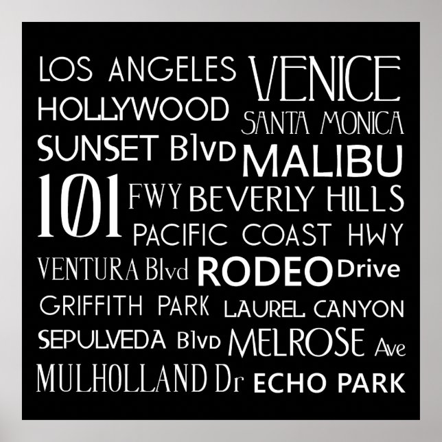 California Destinations Poster (Front)