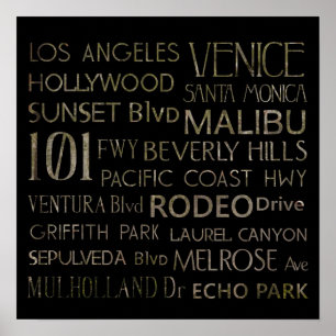 California Destinations Poster