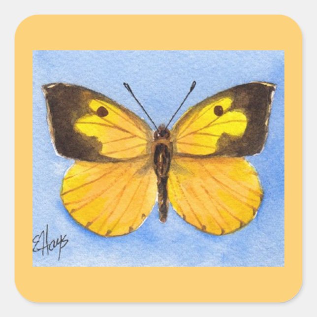 California Dogface Butterfly Sticker (Front)
