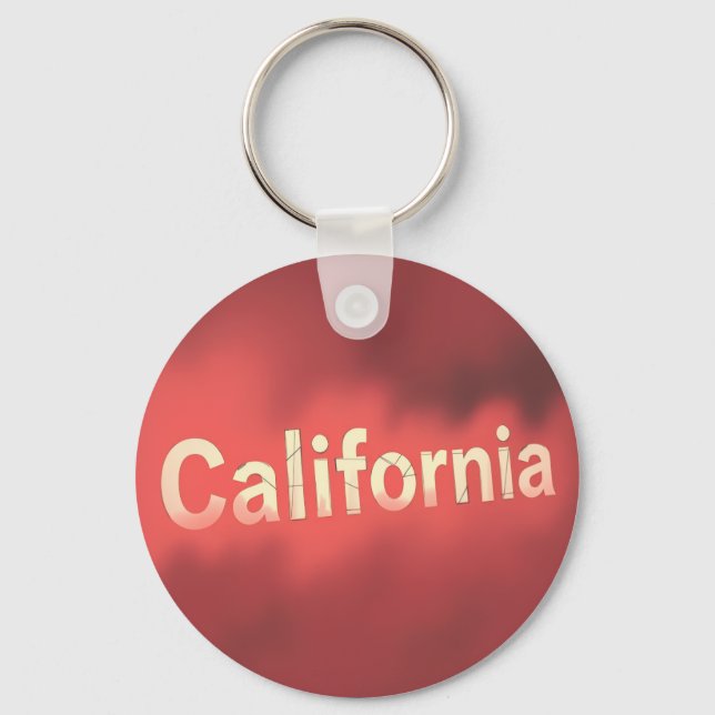 California Dream Vibes Key Ring (Front)