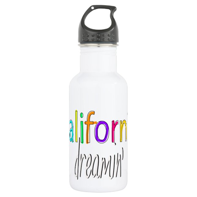 California Dreamin' 532 Ml Water Bottle (Front)