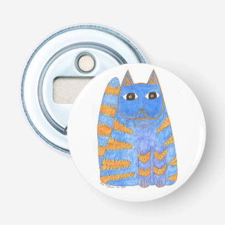 California Dreamin’ blue/gold cat Bottle Opener