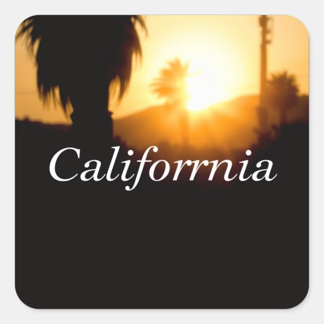 California Dreamin’ Square Sticker (Front)