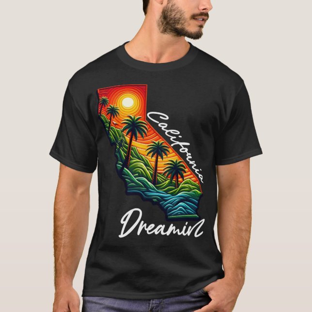 California Dreamin' Sunset T-Shirt (Front)