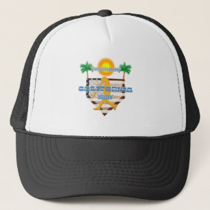 California Dreamin' World Champions with Palm Tree Trucker Hat