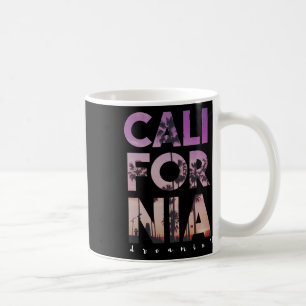 California Dreaming Beach Palm Tree Summer Vacatio Coffee Mug