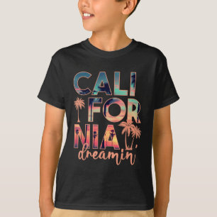 California Dreaming Beach Palm Tree Summer Vacatio T-Shirt