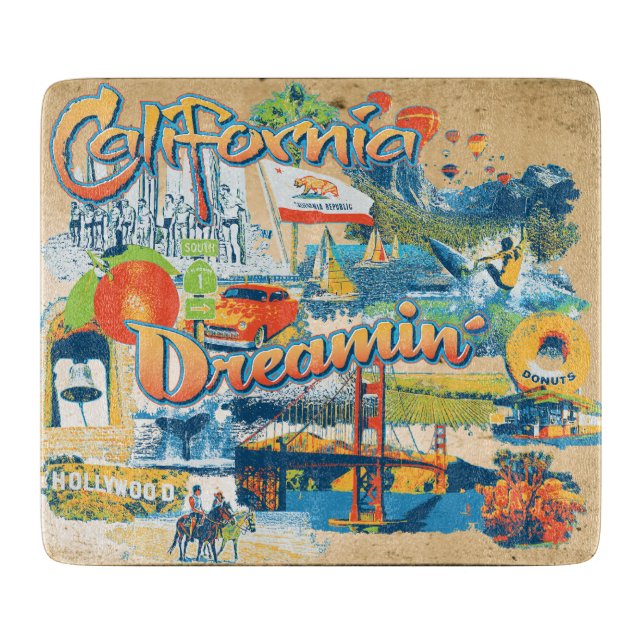 California Dreaming Cutting Board (Front)