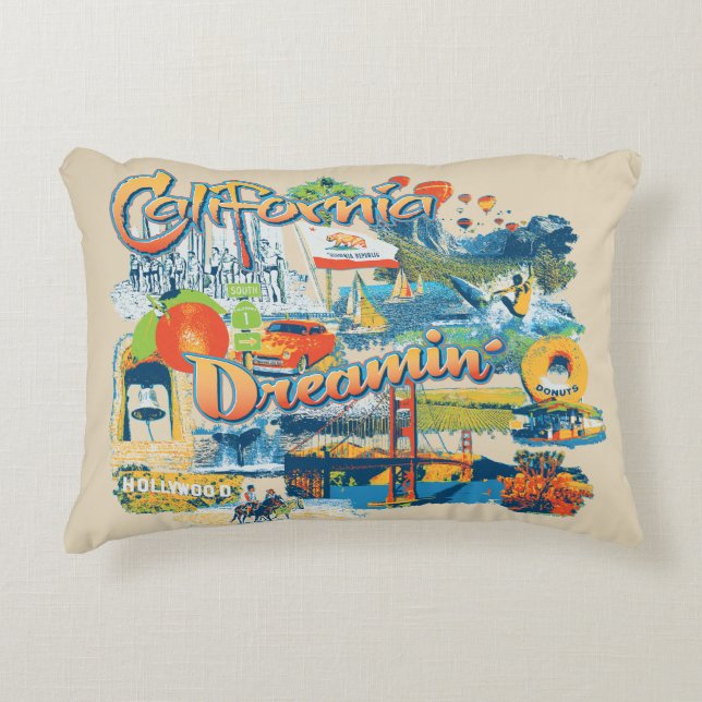 California Dreaming Home Decor Decorative Cushion (Front)