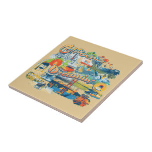 California Dreaming Home Decor Tile