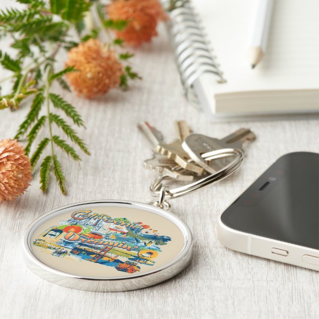 California Dreaming Key Ring (Side)