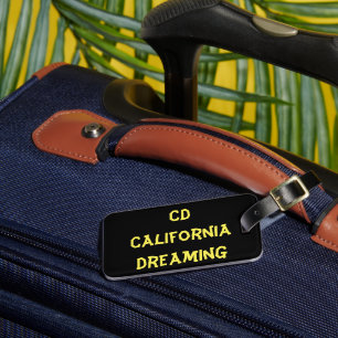 California Dreaming Monogram Luggage Tag
