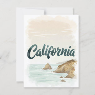 California Dreaming Postcard – Vintage Travel Vibe