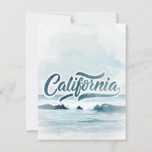 California Dreaming Postcard – Vintage Travel Vibe