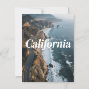 California Dreaming Postcard – Vintage Travel Vibe