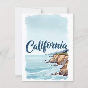 California Dreaming Postcard – Vintage Travel Vibe