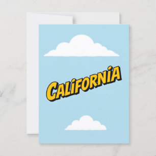 California Dreaming Postcard – Vintage Travel Vibe