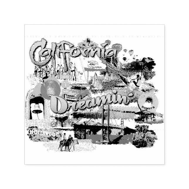California Dreaming Self-inking Stamp (Design)
